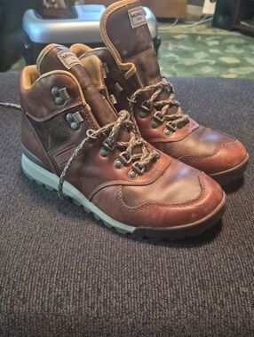 Merrell Brown Leather Lace-Up Hiking Boots